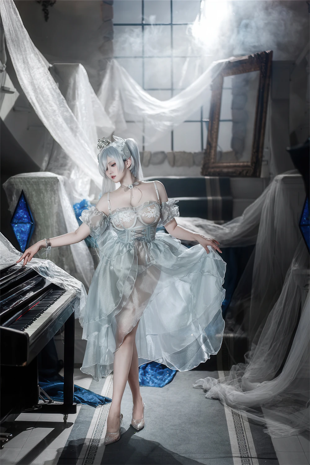Cosplay Natsuko夏夏子 – 灰姑娘水晶公主Cinderella - P14