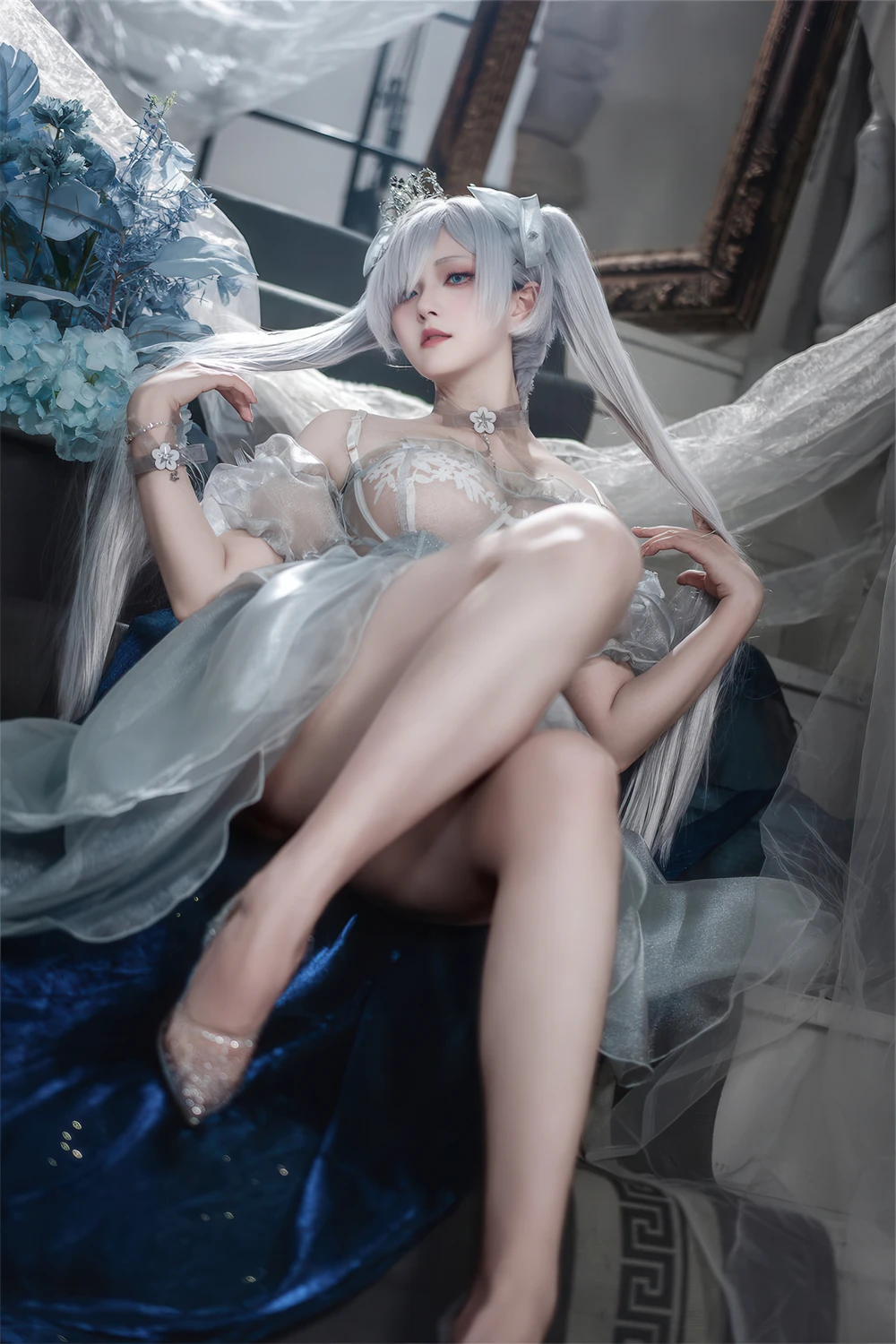 Cosplay Natsuko夏夏子 – 灰姑娘水晶公主Cinderella - P32