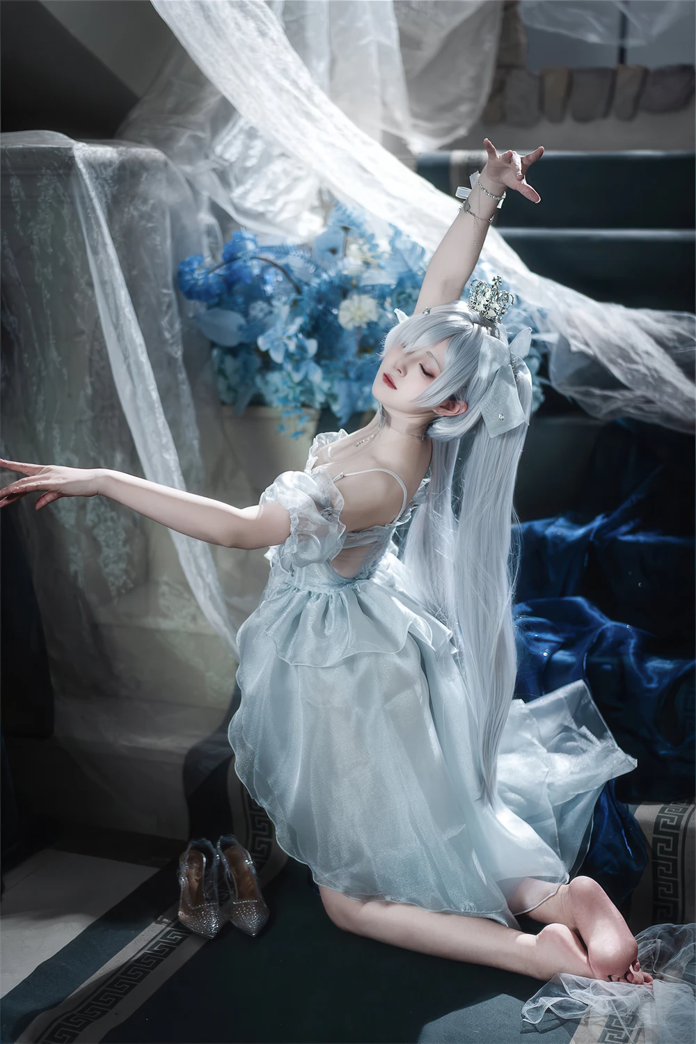 Cosplay Natsuko夏夏子 – 灰姑娘水晶公主Cinderella - P38