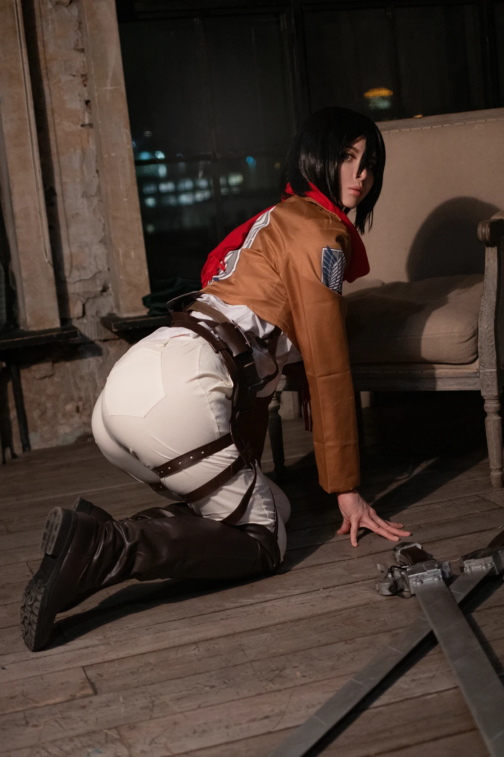 Cosplay Vinnegal – Mikasa Ackerman & Reze Battle Maid II - P42