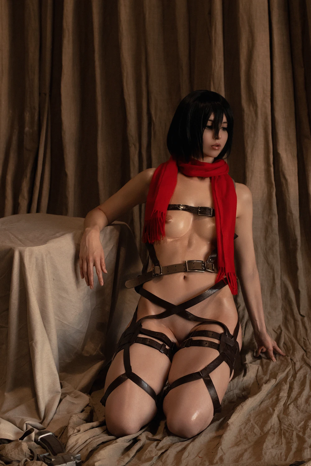 Cosplay Vinnegal – Mikasa Ackerman & Reze Battle Maid II - P55