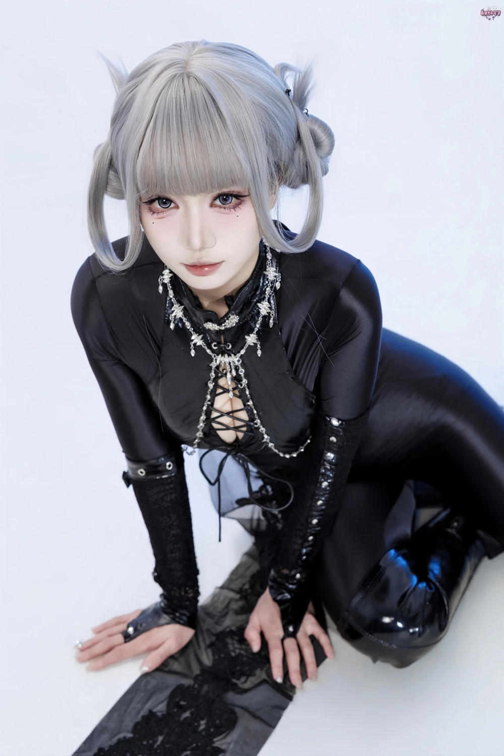 Cosplay 柒柒要乖哦 – 黑靡烟旗袍 - P17