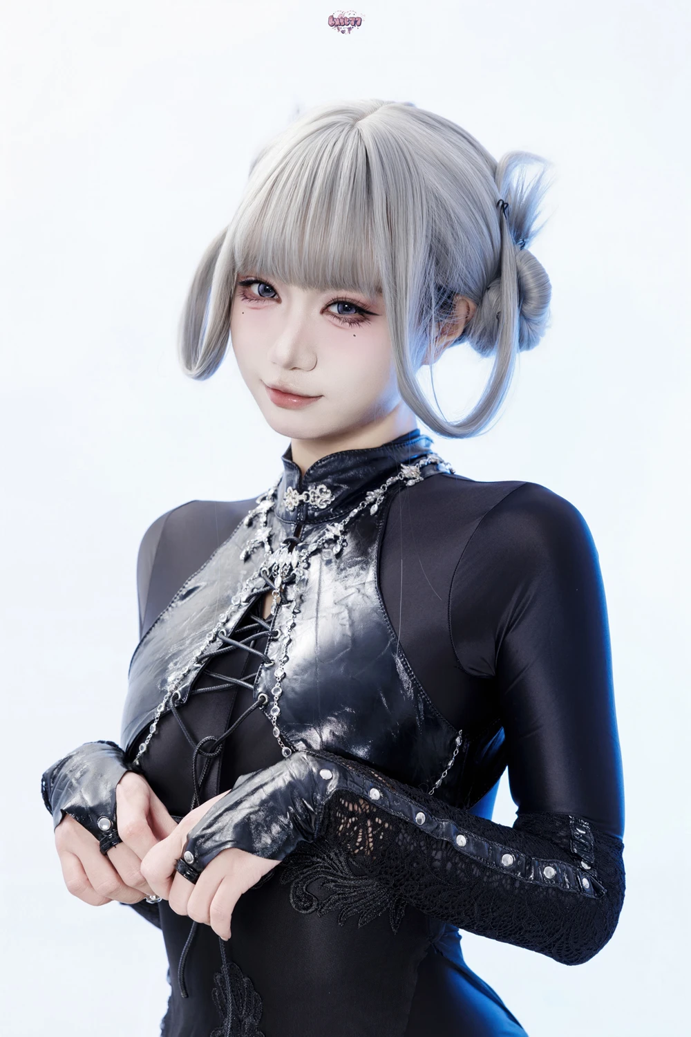 Cosplay 柒柒要乖哦 – 黑靡烟旗袍 - P21