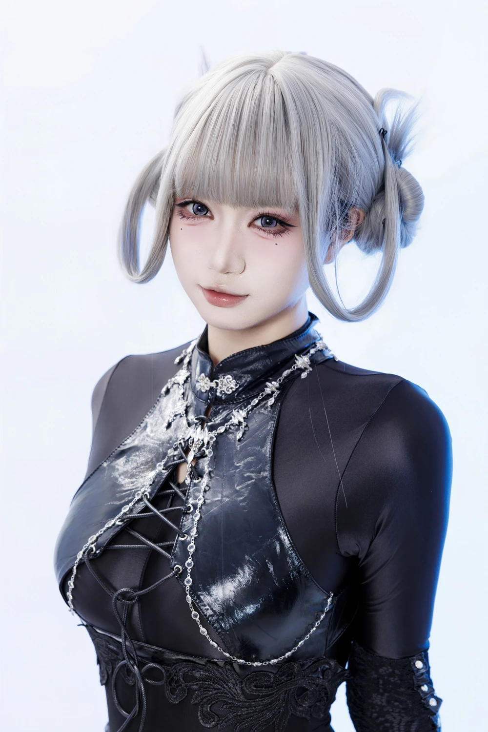 Cosplay 柒柒要乖哦 – 黑靡烟旗袍 - P23