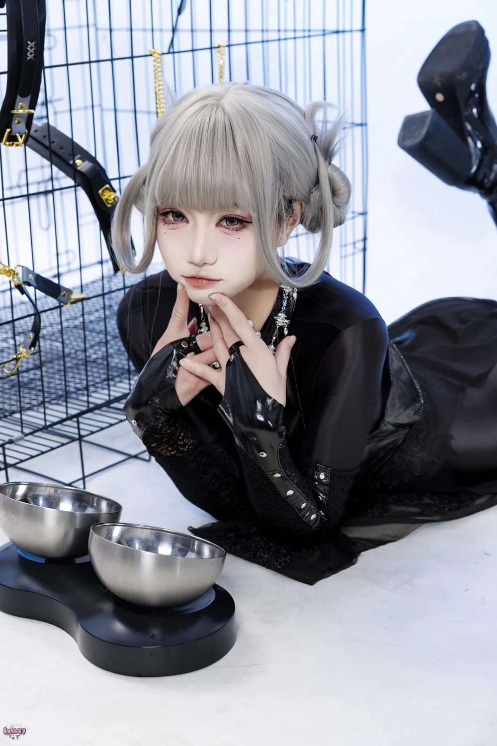 Cosplay 柒柒要乖哦 – 黑靡烟旗袍 - P28