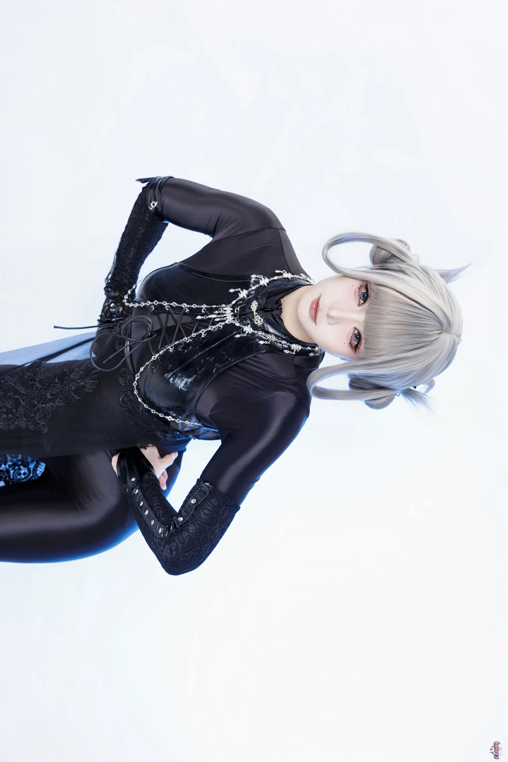 Cosplay 柒柒要乖哦 – 黑靡烟旗袍 - P3