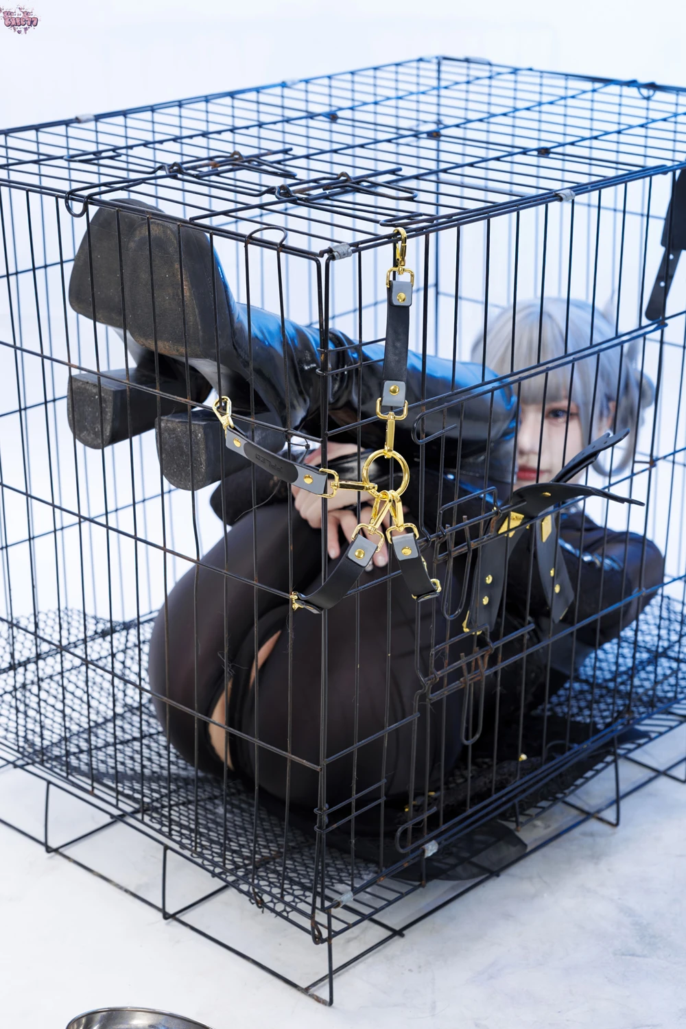 Cosplay 柒柒要乖哦 – 黑靡烟旗袍 - P53