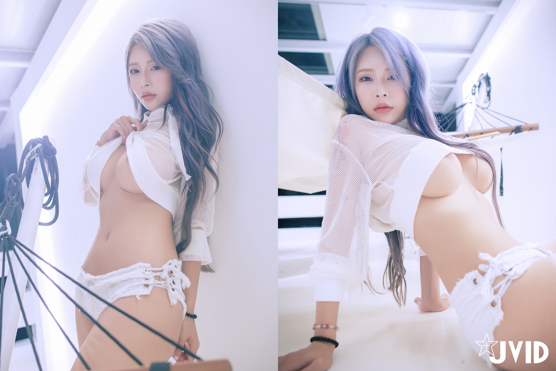 [JVID] 艾妃 – 神級美巨乳艾妃的情慾之夜『首次雙人情慾大尺／騎乘式解鎖』 - P10