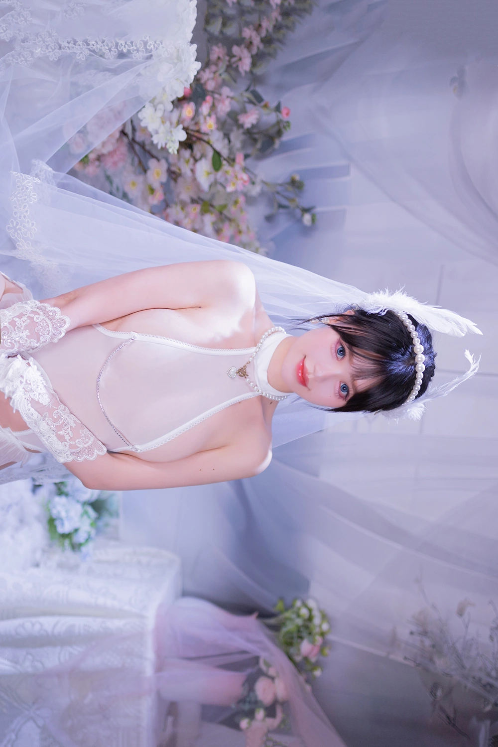 Cosplay 星黛鹿鹿 – 白丝花嫁 - P9