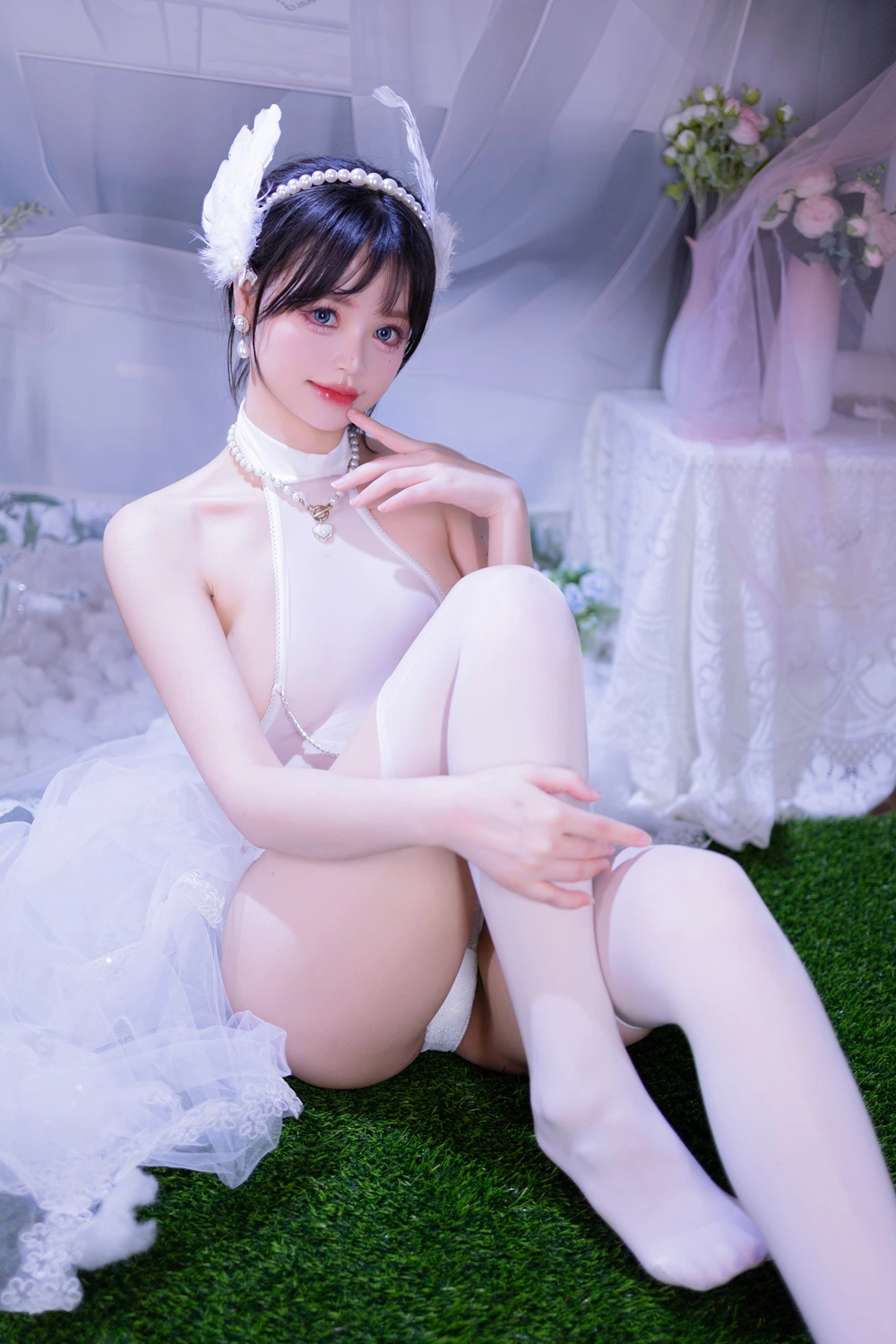 Cosplay 星黛鹿鹿 – 白丝花嫁 - P25