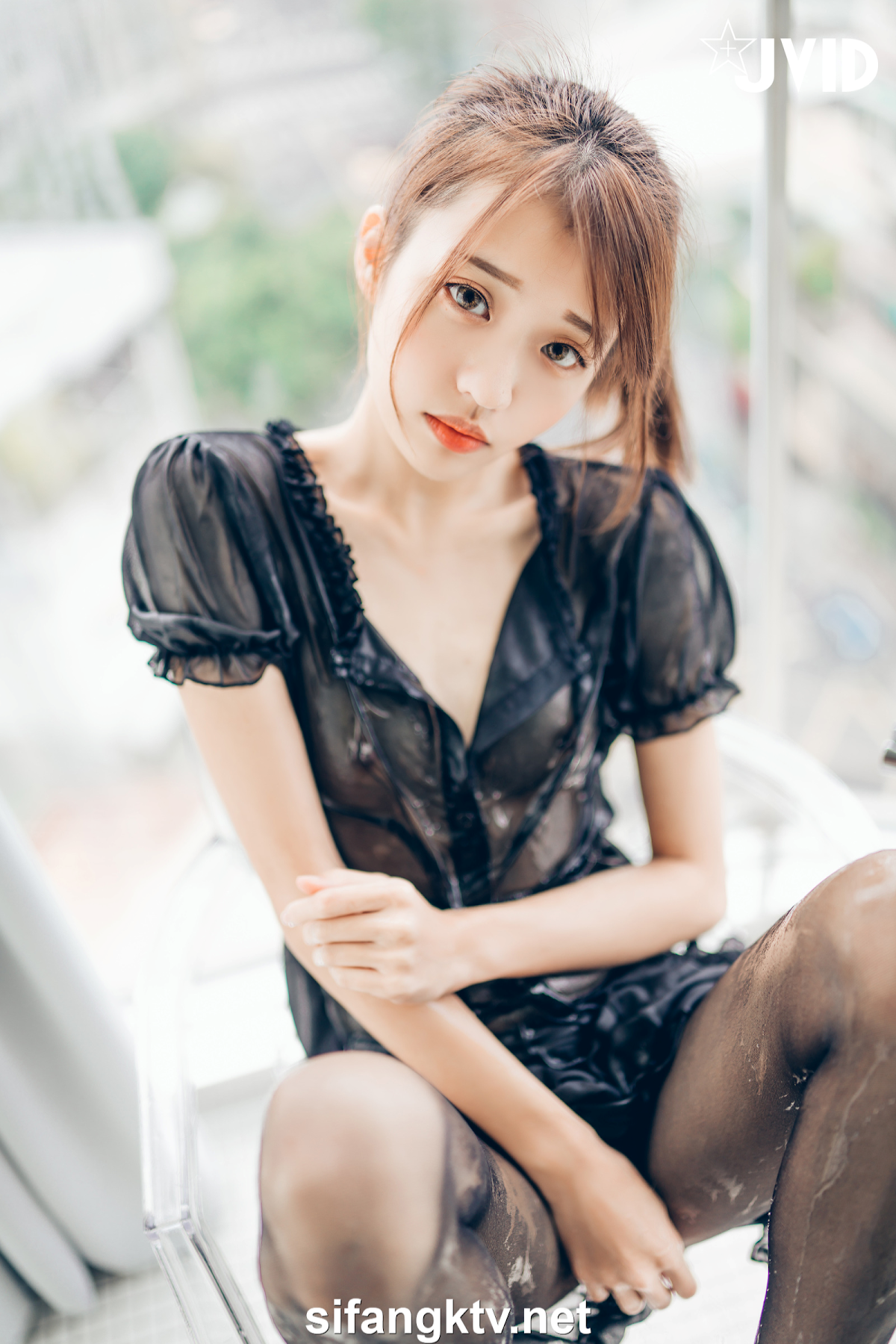 [JVID] 妍妍 Angel – 妍妍小寶寶 來餵她喝奶吧❤️! 還有透絲透點裝 潤滑絲襪💦 - P42