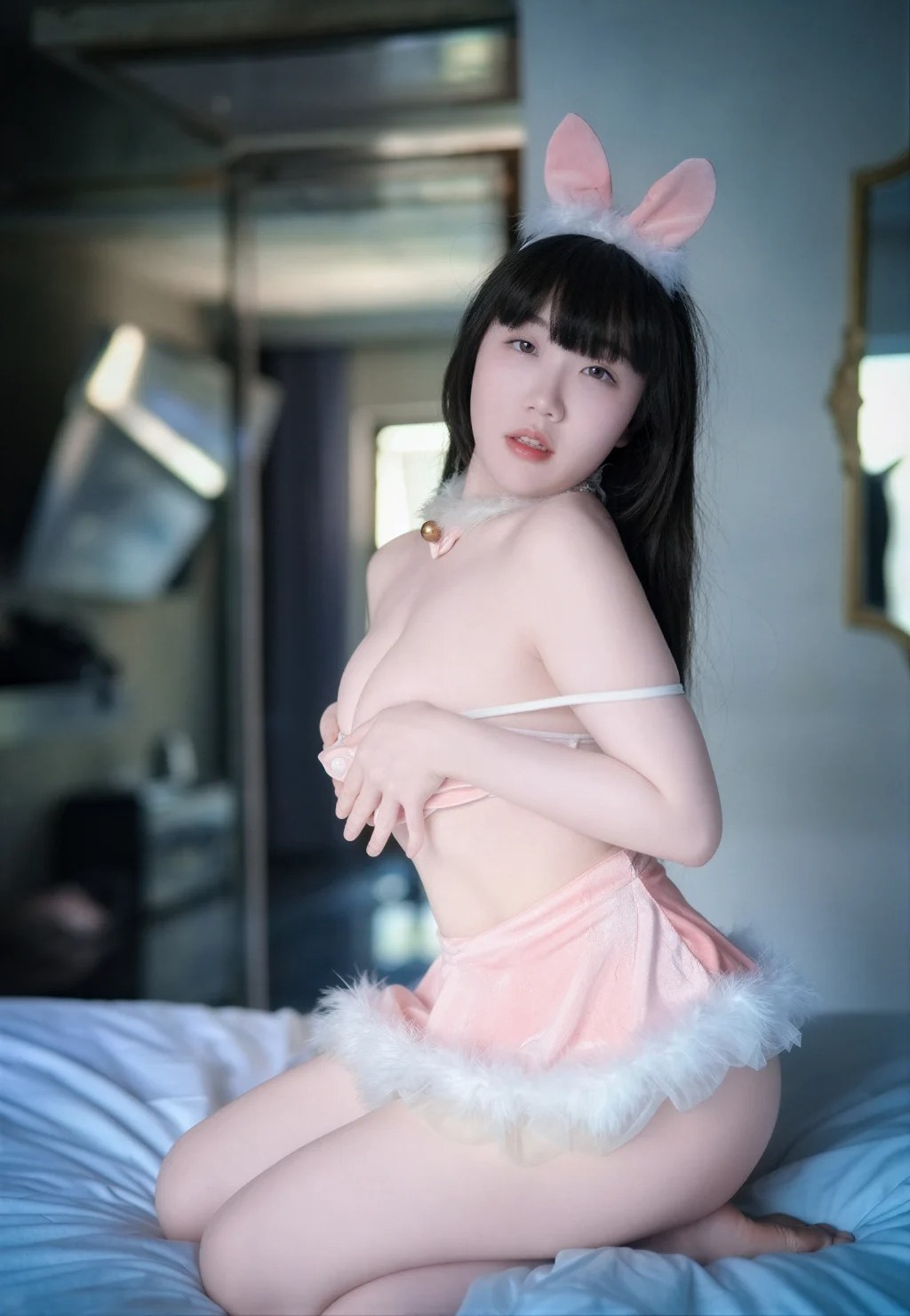 [AI Enhanced] [BLUECAKE] Doyeon: Rabbit Party (42 photos) - P22