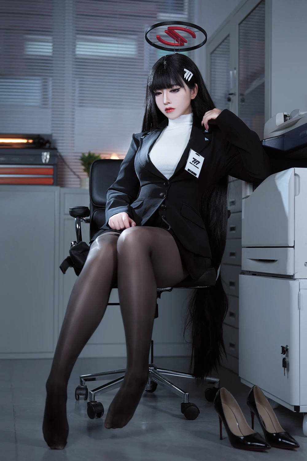 Cosplay 半半子Banbanko – 碧蓝档案 调月莉音 - P12
