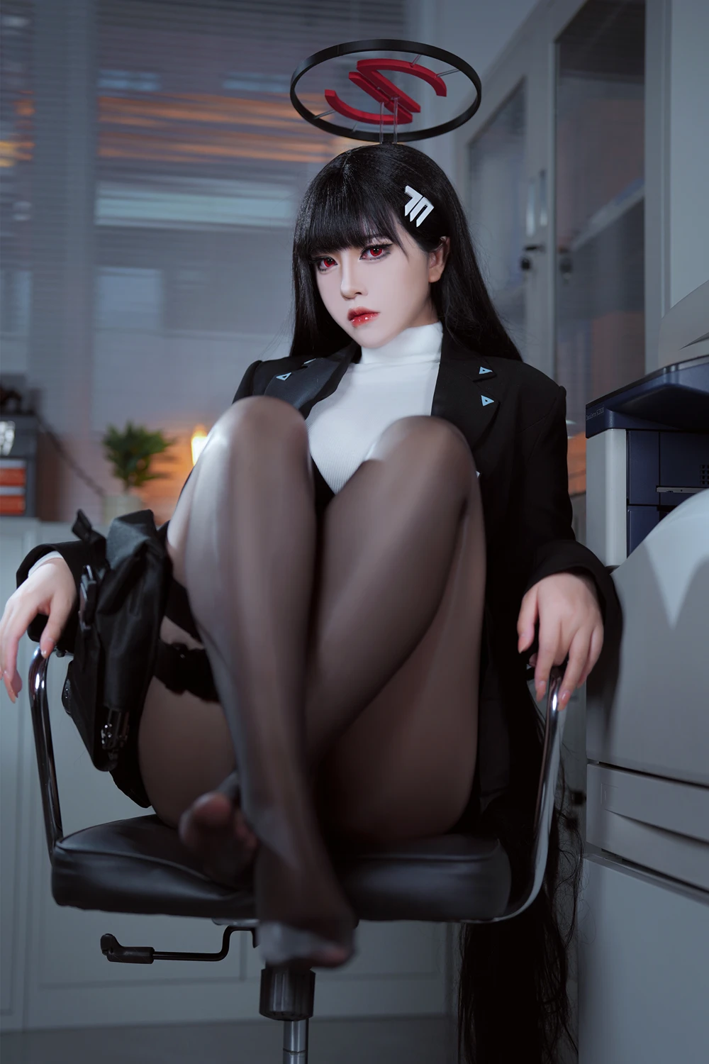 Cosplay 半半子Banbanko – 碧蓝档案 调月莉音 - P13