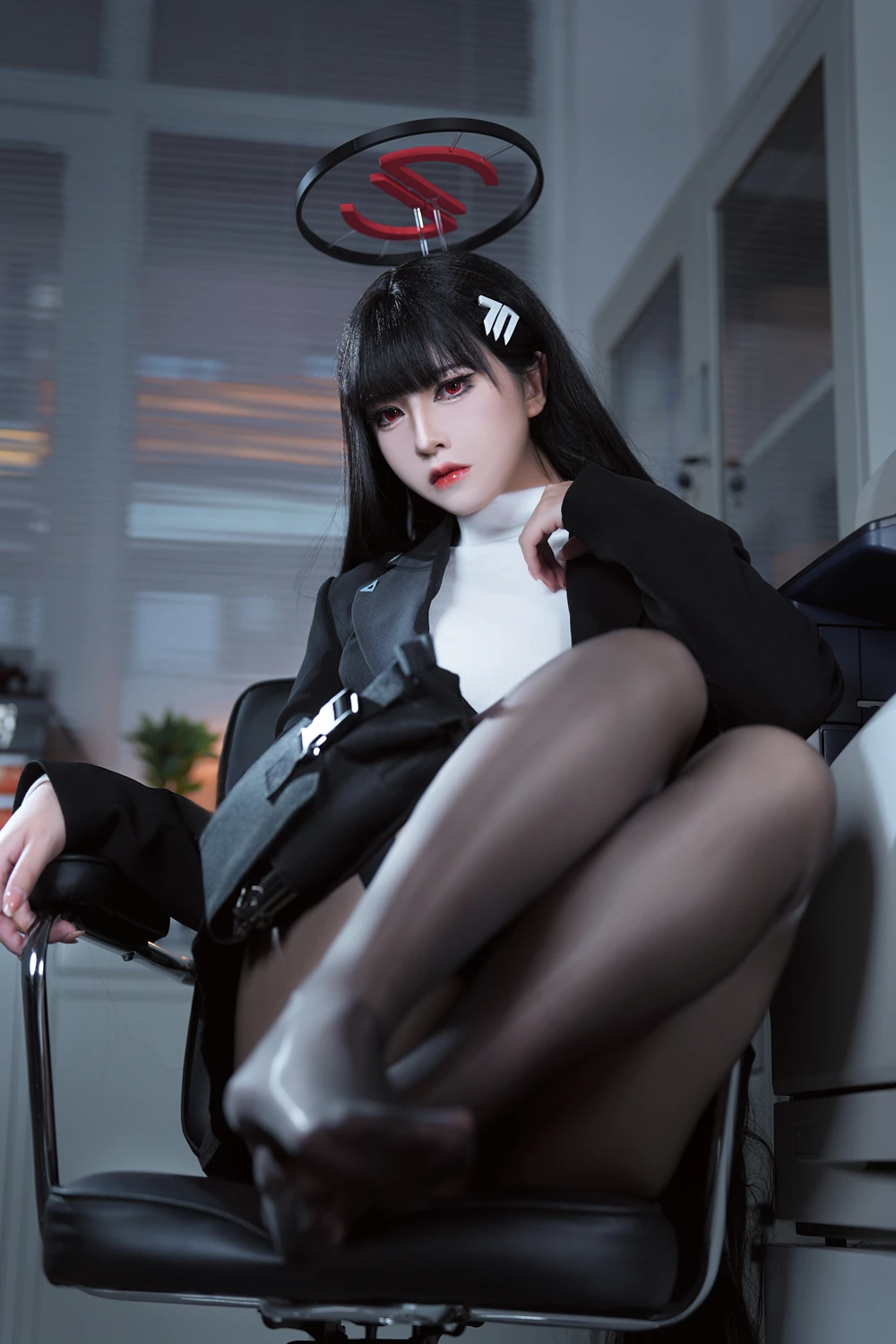 Cosplay 半半子Banbanko – 碧蓝档案 调月莉音 - P15