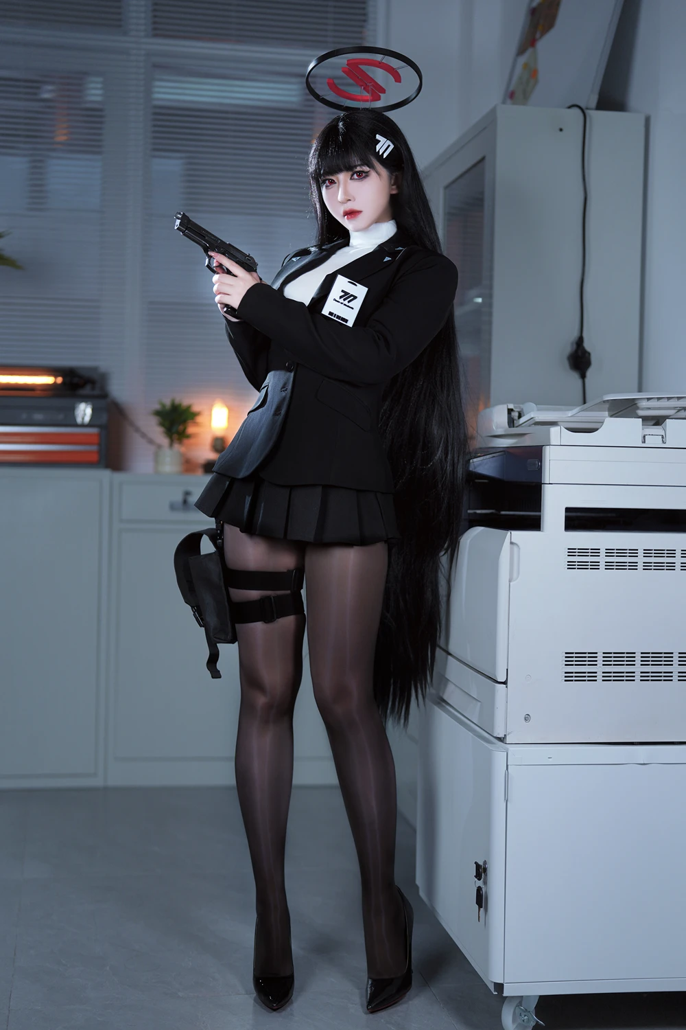 Cosplay 半半子Banbanko – 碧蓝档案 调月莉音 - P18