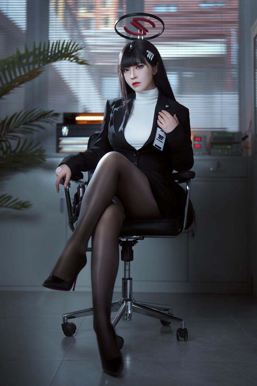Cosplay 半半子Banbanko – 碧蓝档案 调月莉音 - P1
