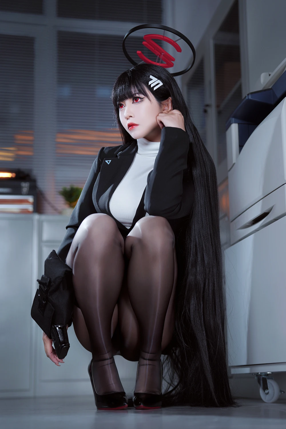Cosplay 半半子Banbanko – 碧蓝档案 调月莉音 - P23