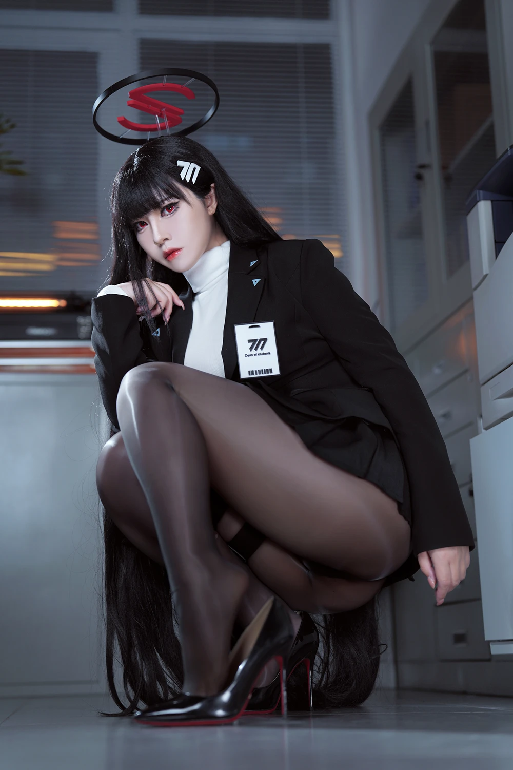 Cosplay 半半子Banbanko – 碧蓝档案 调月莉音 - P24