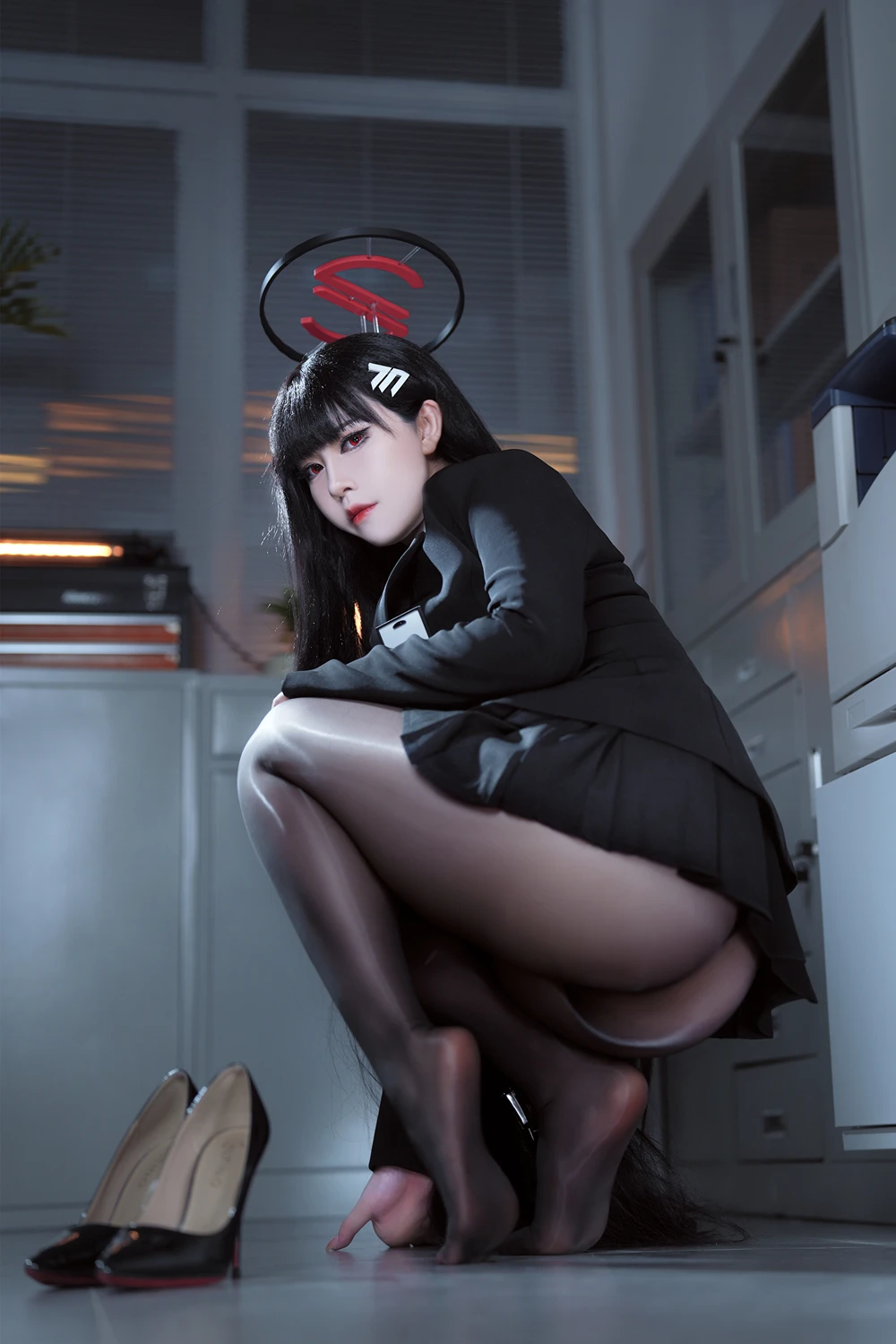 Cosplay 半半子Banbanko – 碧蓝档案 调月莉音 - P25