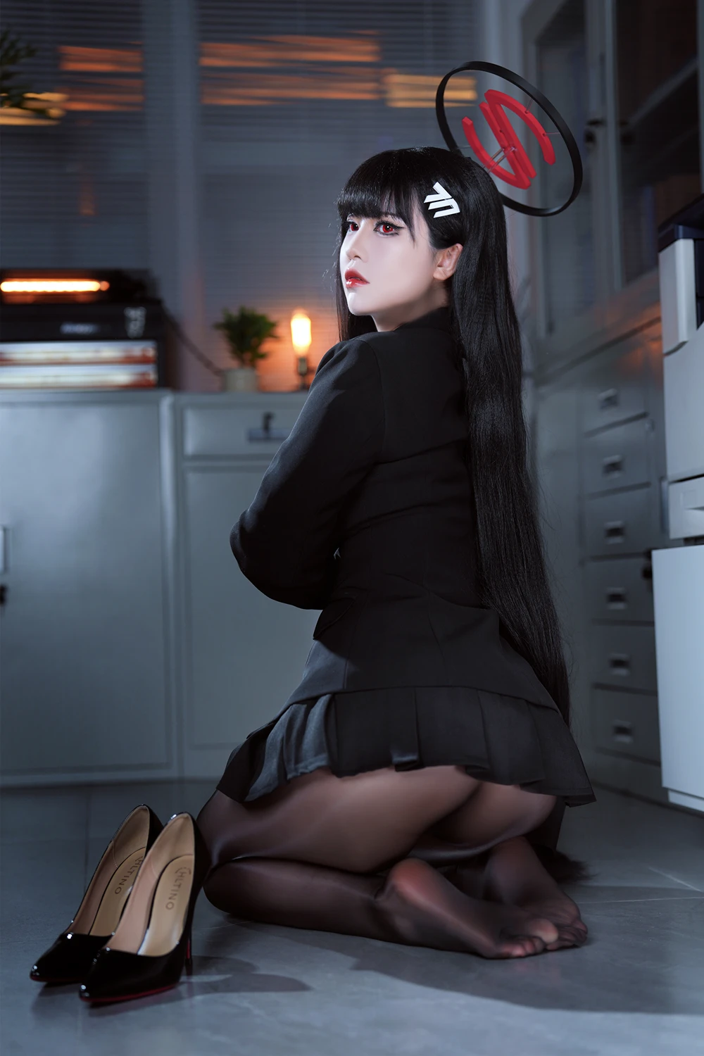 Cosplay 半半子Banbanko – 碧蓝档案 调月莉音 - P26