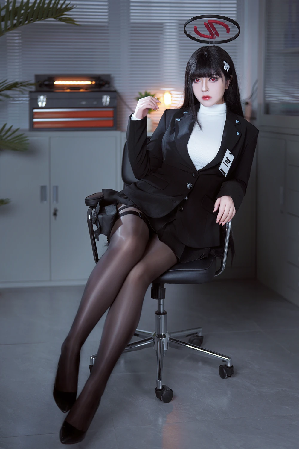 Cosplay 半半子Banbanko – 碧蓝档案 调月莉音 - P2