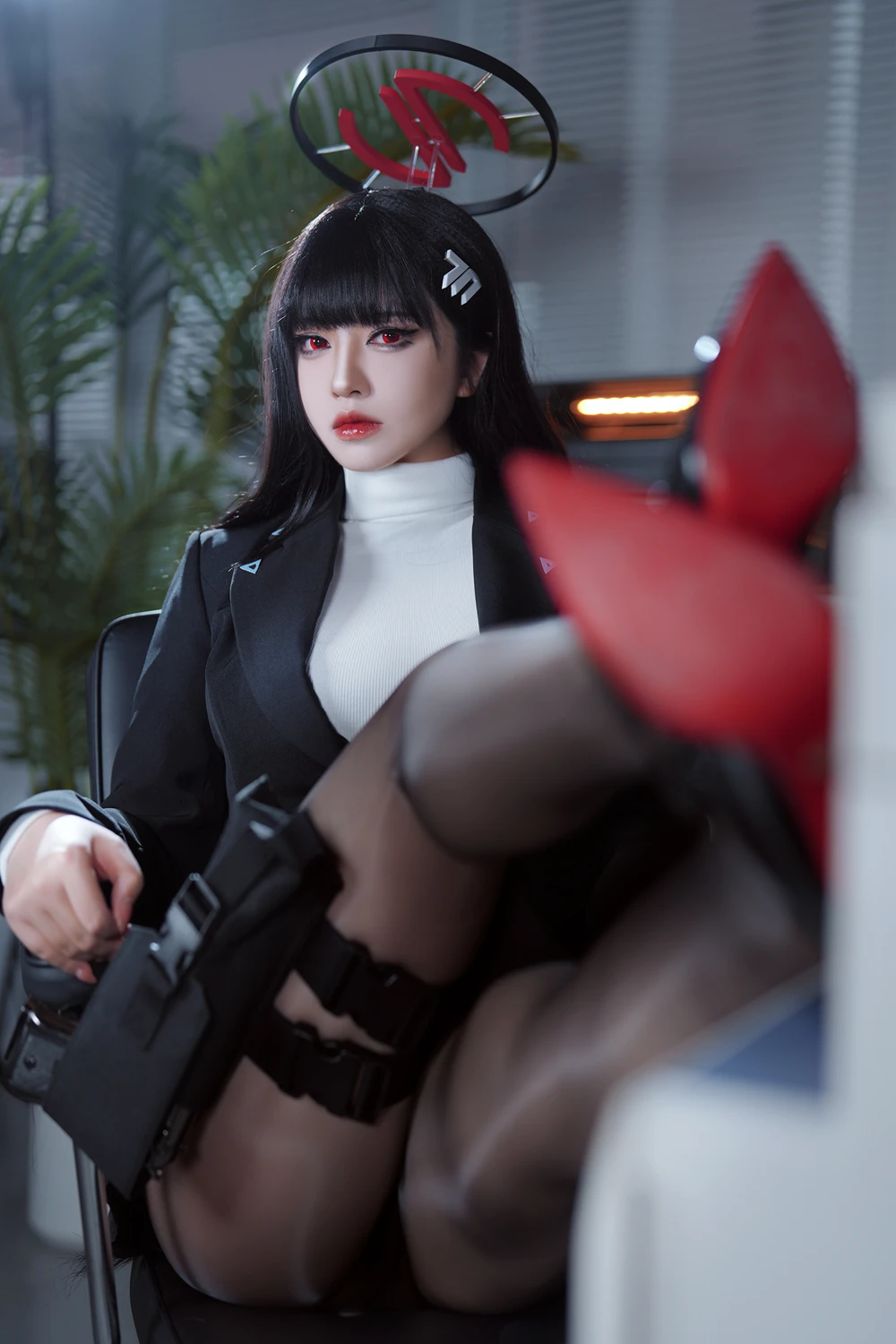 Cosplay 半半子Banbanko – 碧蓝档案 调月莉音 - P5