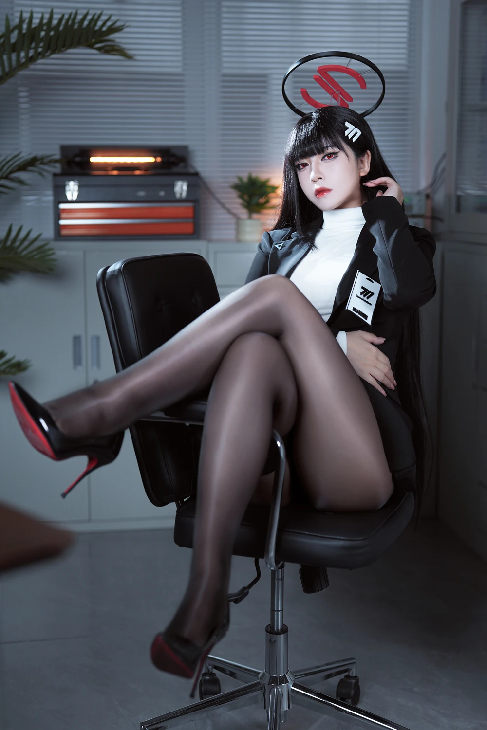 Cosplay 半半子Banbanko – 碧蓝档案 调月莉音 - P8