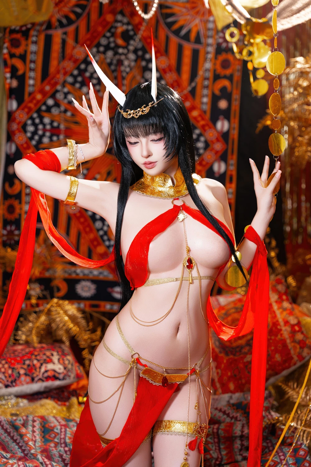 Cosplay 清水由乃 – 碧蓝航线 能代舞娘 - P38