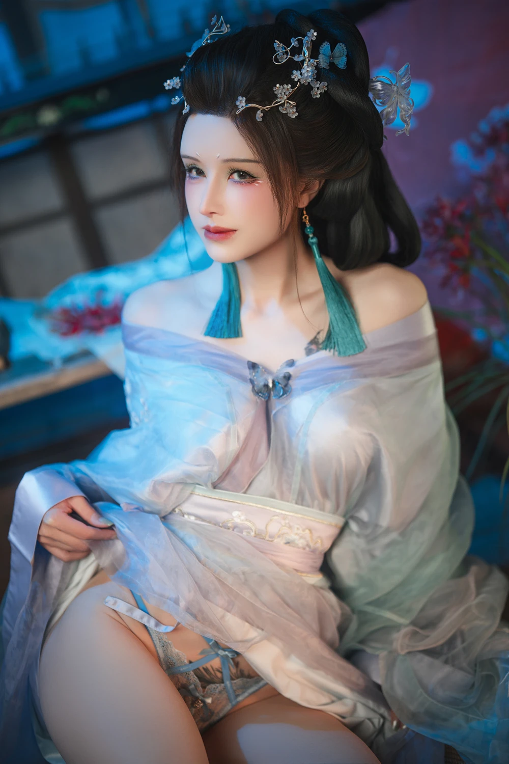 Cosplay 鹿八岁 – 碎蝶梦 - P13