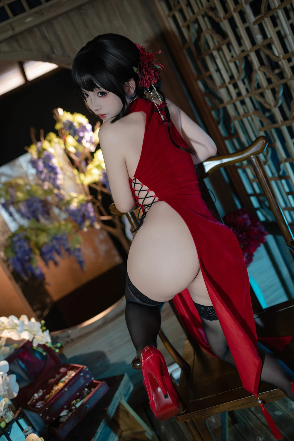 Cosplay Bangni邦尼 – 元旦旗袍 - P34