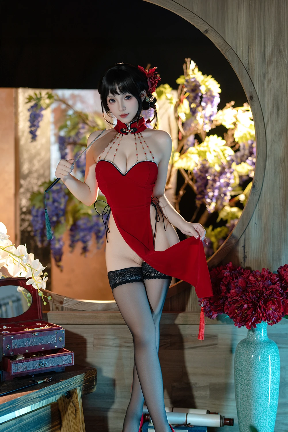 Cosplay Bangni邦尼 – 元旦旗袍 - P50