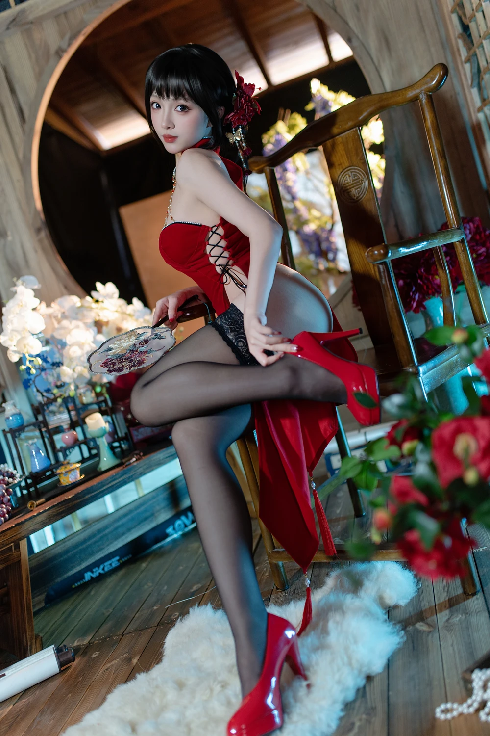 Cosplay Bangni邦尼 – 元旦旗袍 - P8