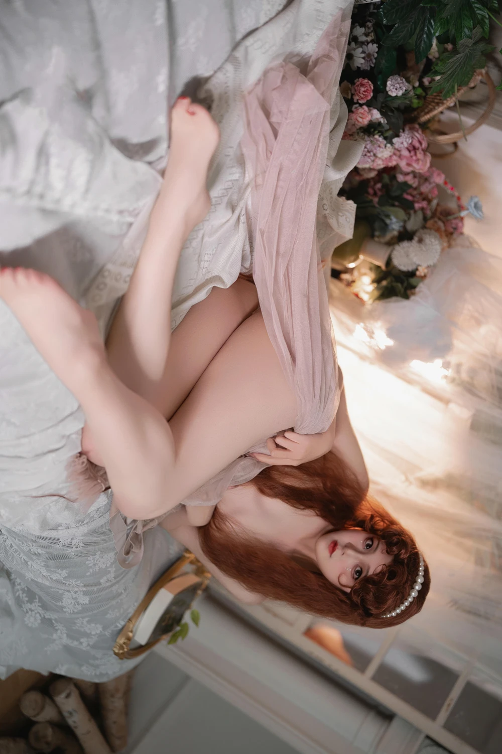 Cosplay Natsuko夏夏子 – 粉雾 - P44