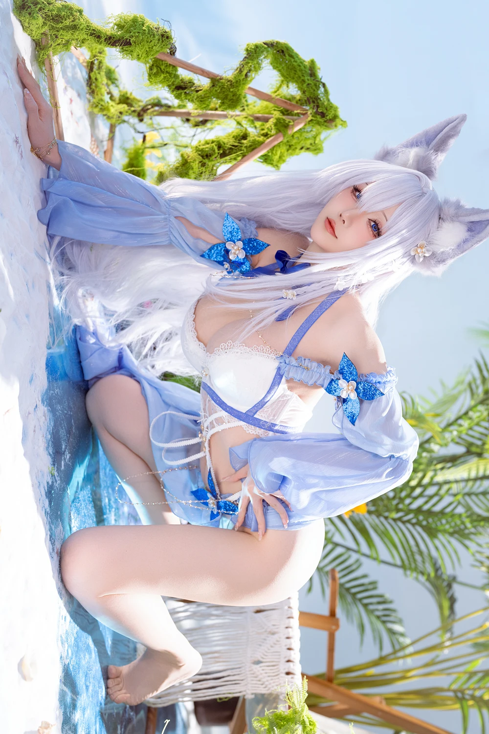Cosplay 星之迟迟Hoshilily – 碧蓝航线 信浓泳装 - P21