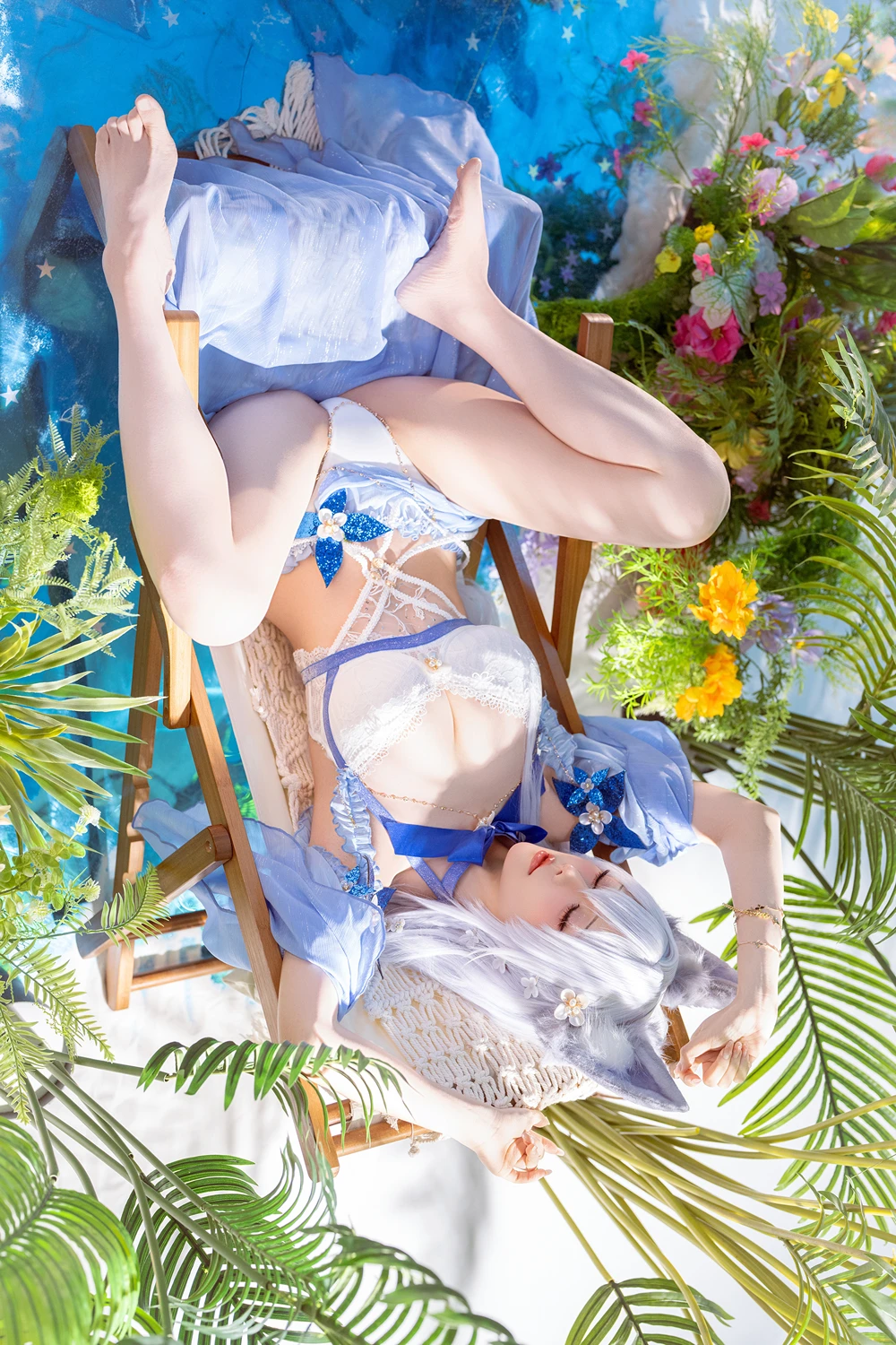 Cosplay 星之迟迟Hoshilily – 碧蓝航线 信浓泳装 - P26