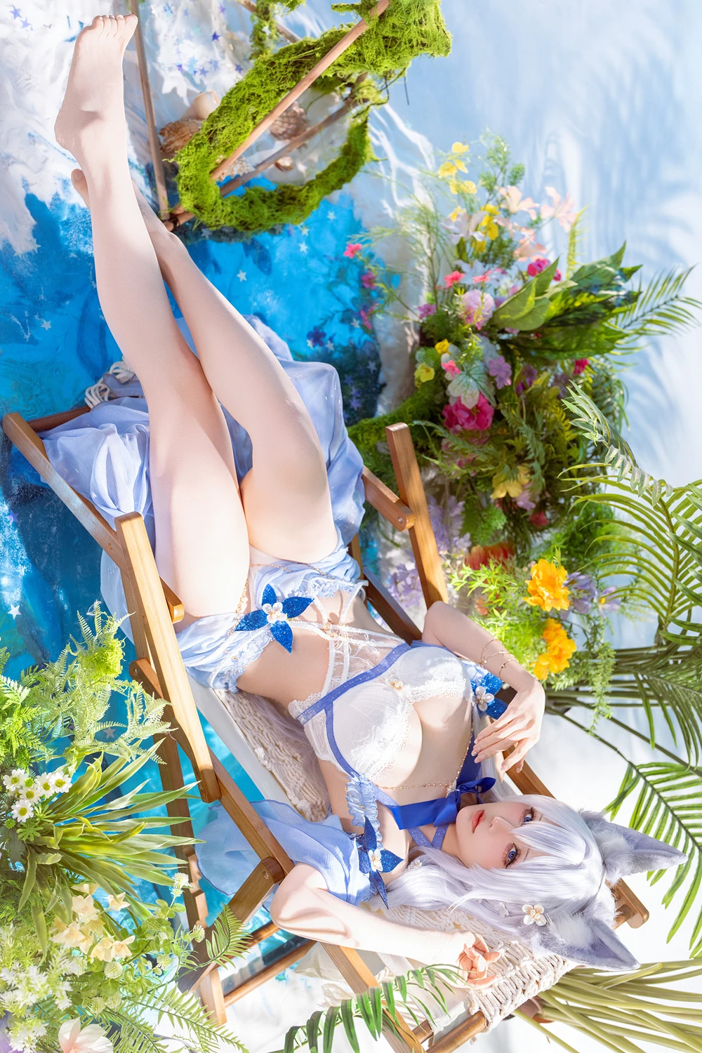 Cosplay 星之迟迟Hoshilily – 碧蓝航线 信浓泳装 - P27