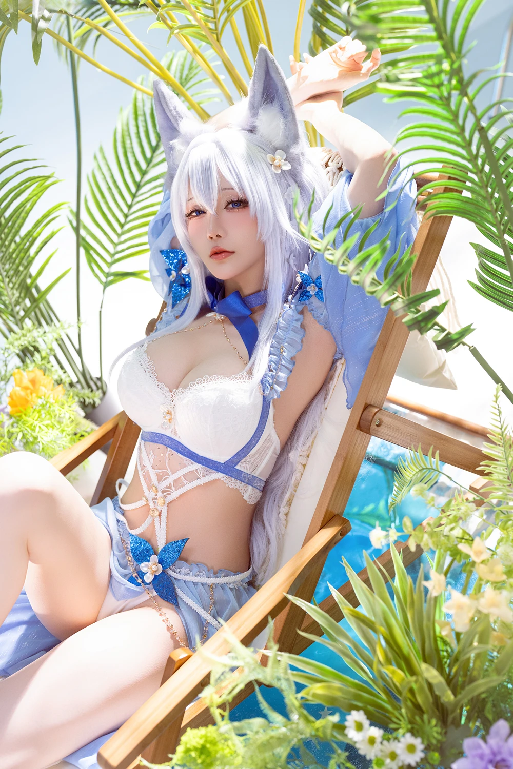 Cosplay 星之迟迟Hoshilily – 碧蓝航线 信浓泳装 - P35