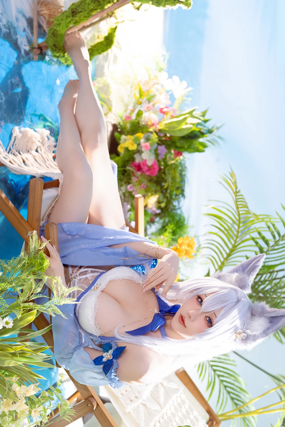 Cosplay 星之迟迟Hoshilily – 碧蓝航线 信浓泳装 - P36