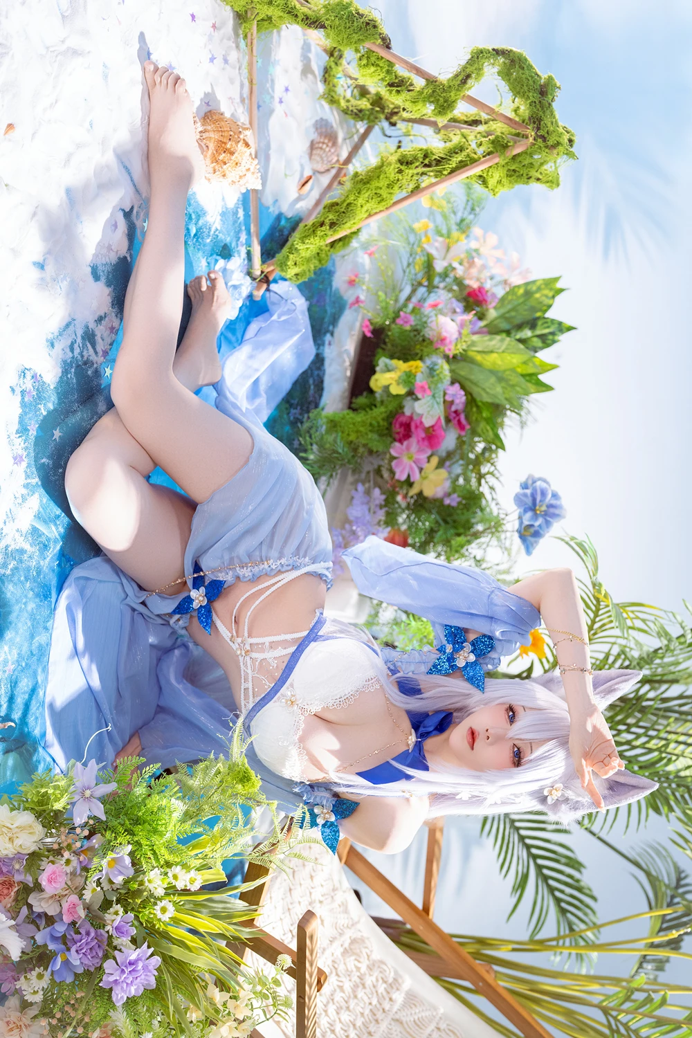 Cosplay 星之迟迟Hoshilily – 碧蓝航线 信浓泳装 - P3