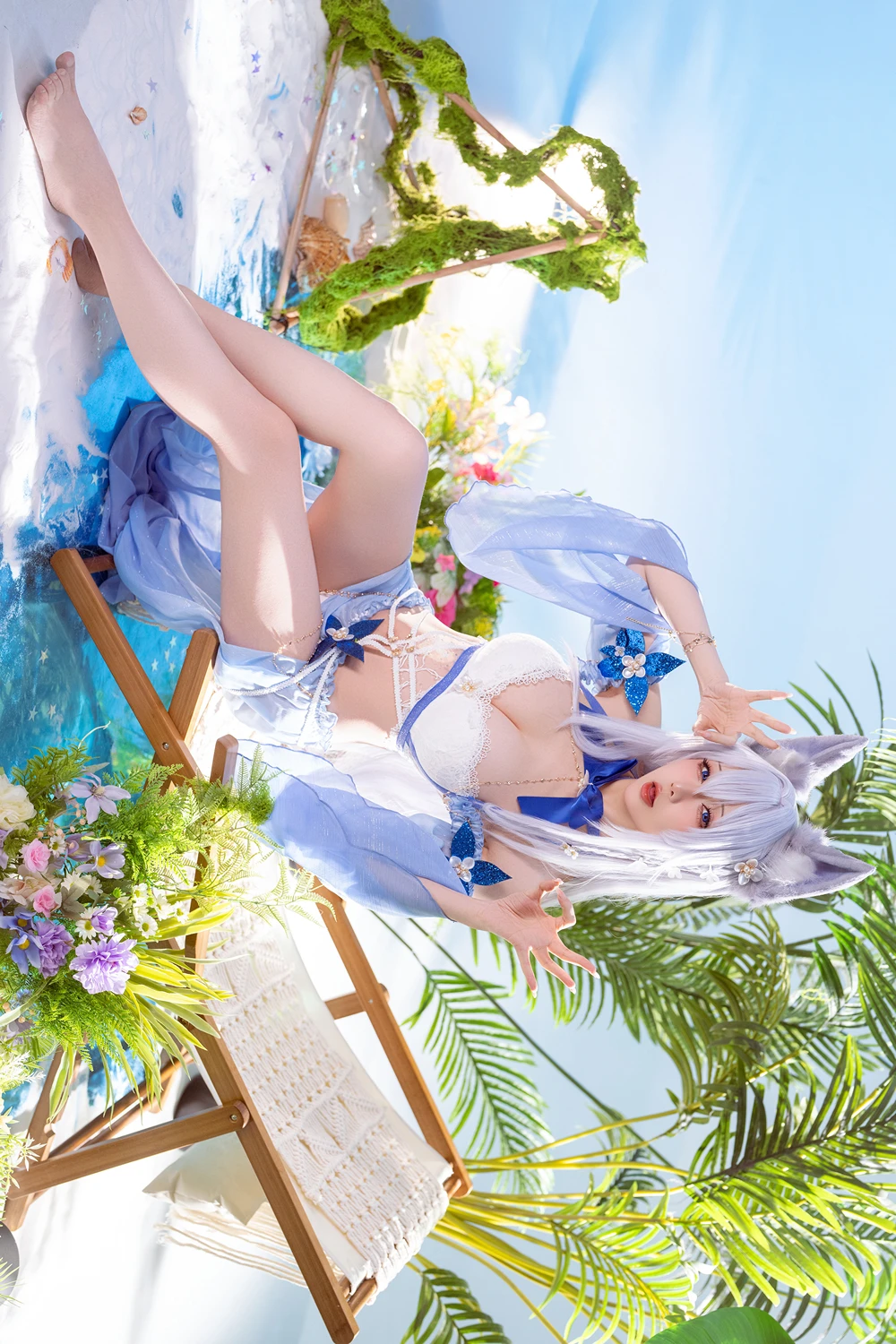 Cosplay 星之迟迟Hoshilily – 碧蓝航线 信浓泳装 - P44