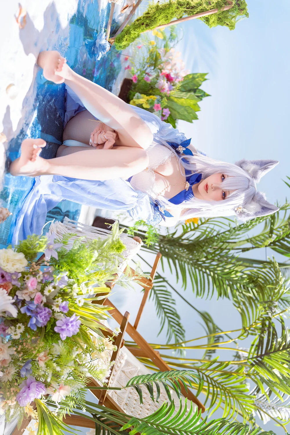 Cosplay 星之迟迟Hoshilily – 碧蓝航线 信浓泳装 - P5