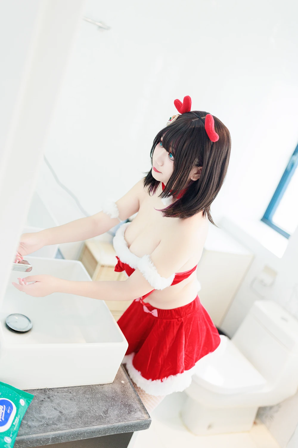 Cosplay 阿雪雪 – 圣诞居家 - P13