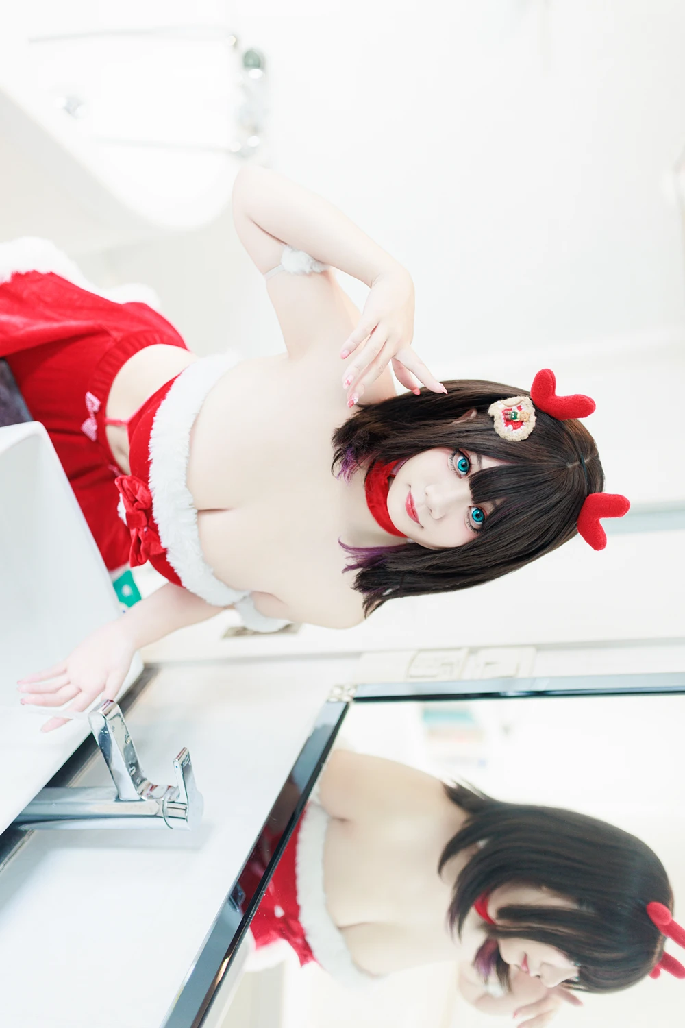Cosplay 阿雪雪 – 圣诞居家 - P16
