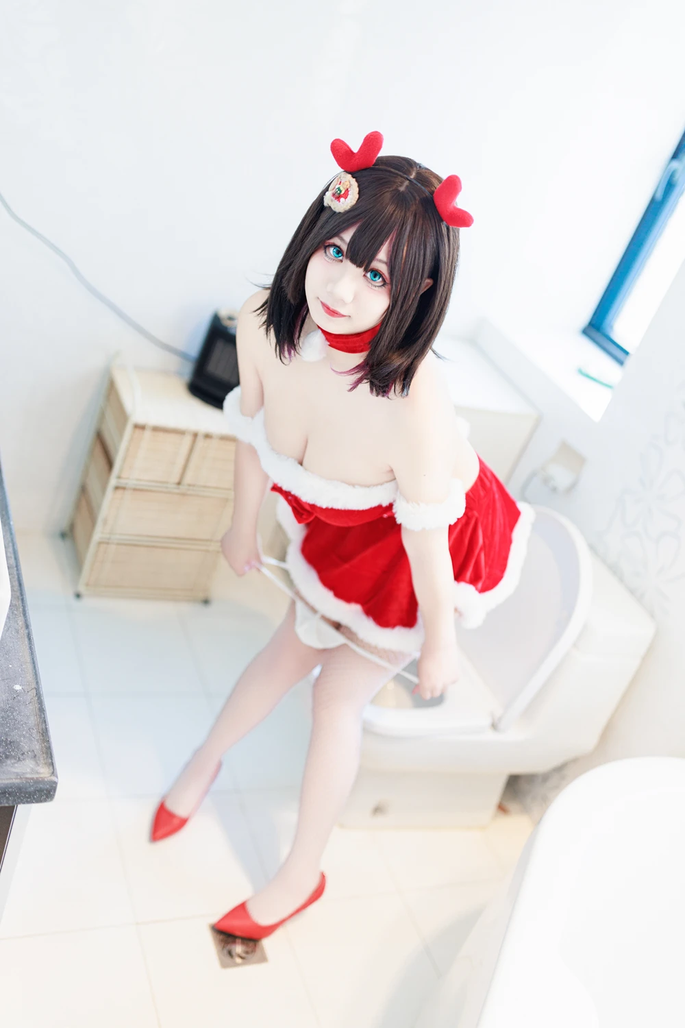 Cosplay 阿雪雪 – 圣诞居家 - P3