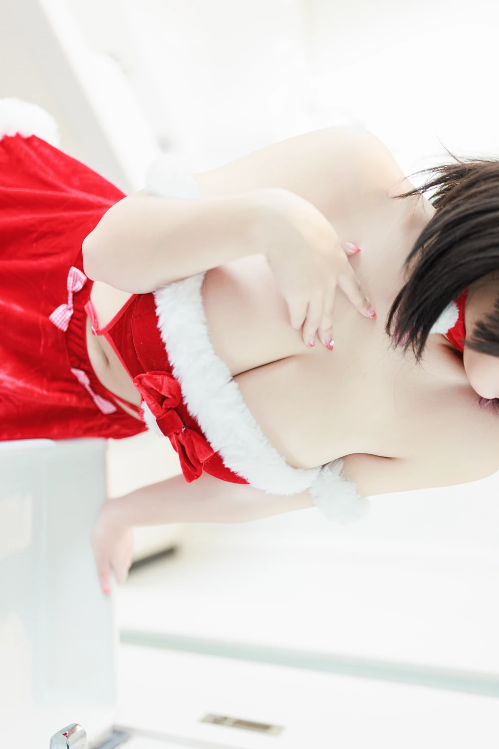 Cosplay 阿雪雪 – 圣诞居家 - P7