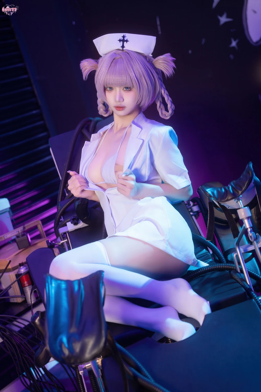 Cosplay 柒柒要乖哦 – 彻夜之歌 护士服小荠 - P10