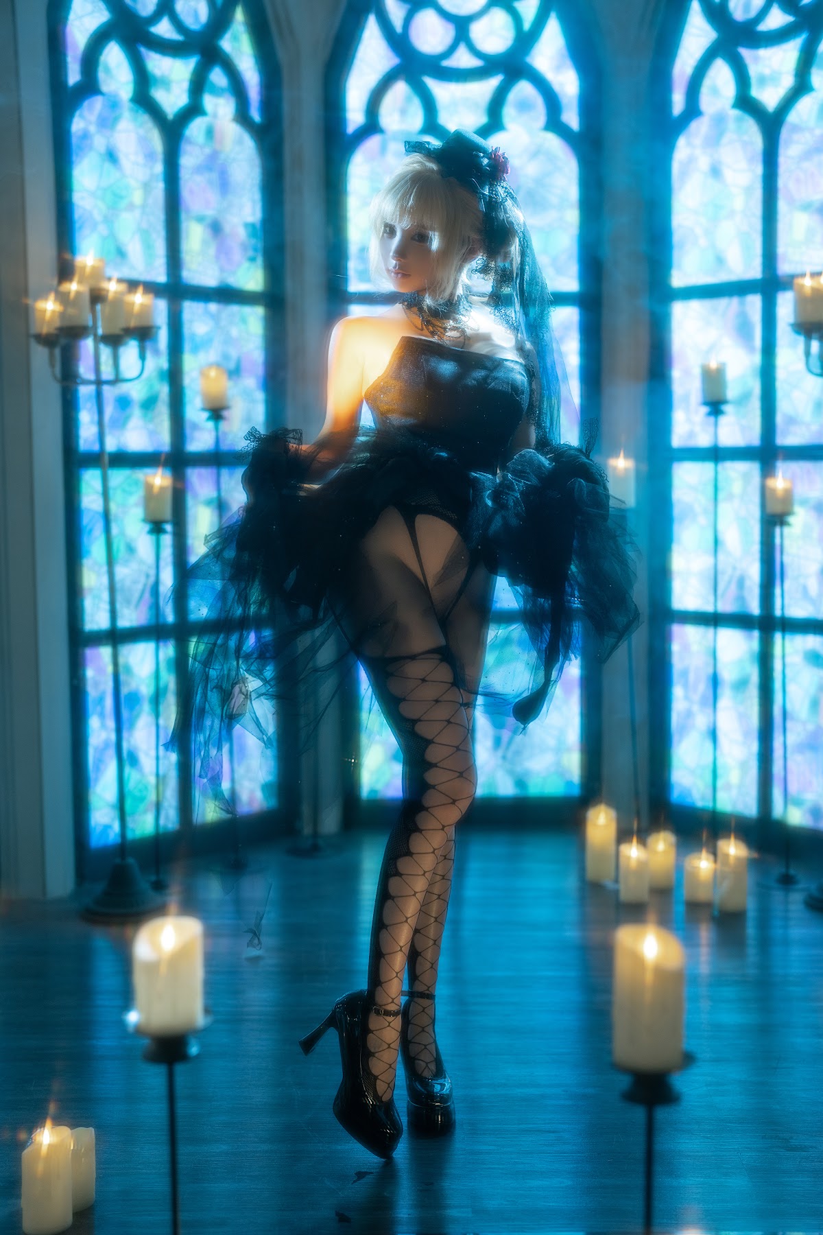 Coser@蠢沫沫 (chunmomo) – 黑婚纱 - P9