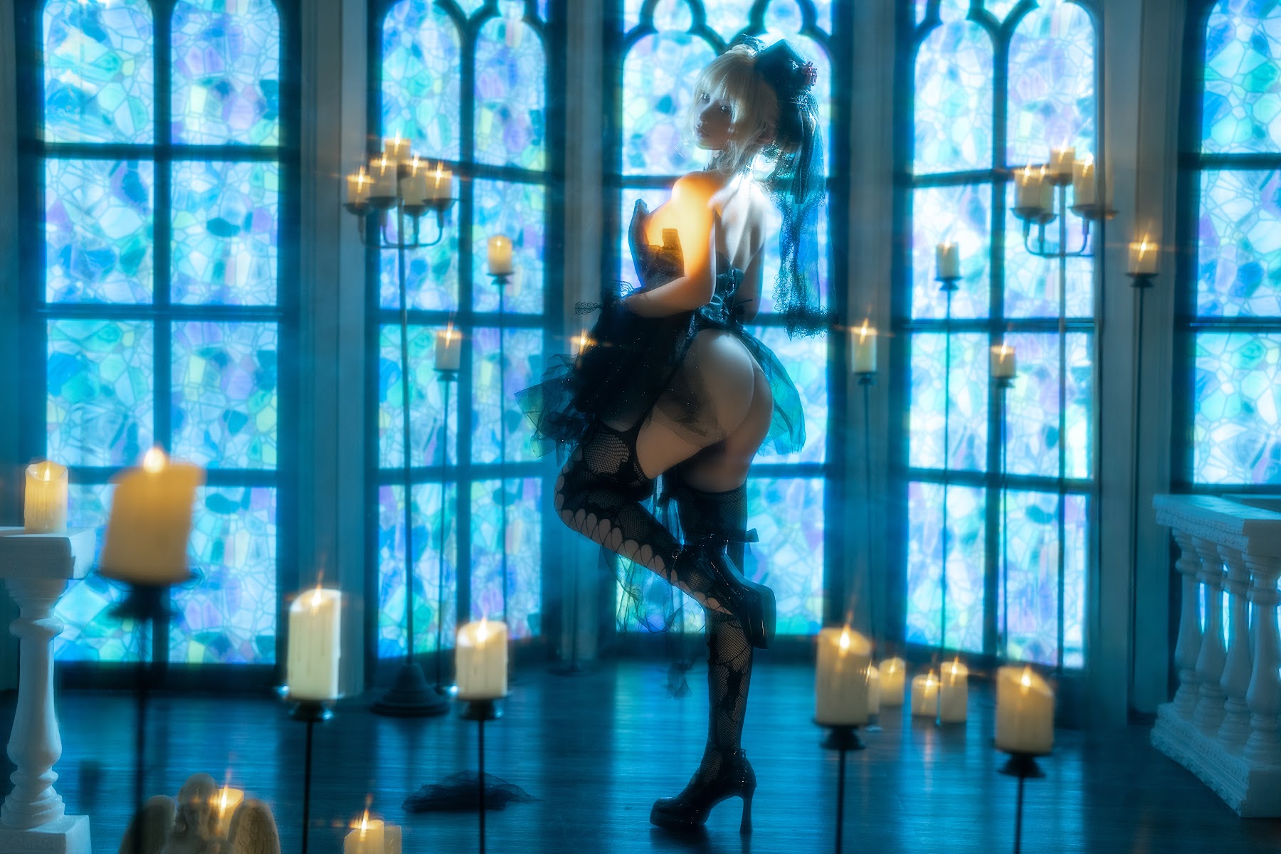Coser@蠢沫沫 (chunmomo) – 黑婚纱 - P15