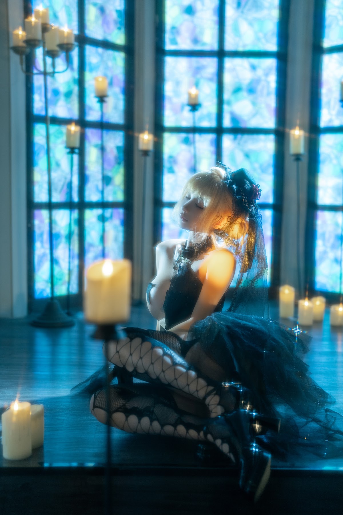 Coser@蠢沫沫 (chunmomo) – 黑婚纱 - P17